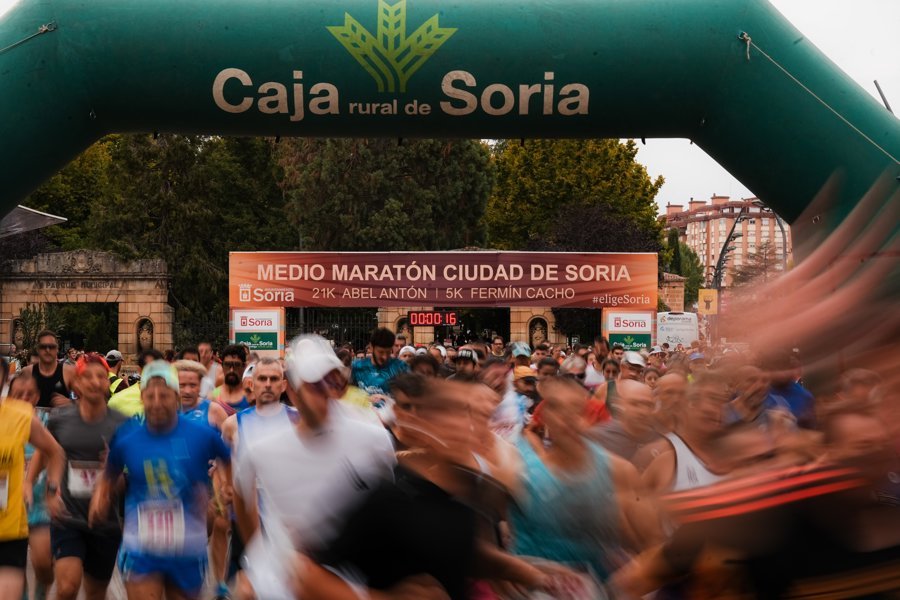 XLI Medio Maratón Ciudad de Soria Abel Antón y 5K Fermín Cacho Caja Rural Logo