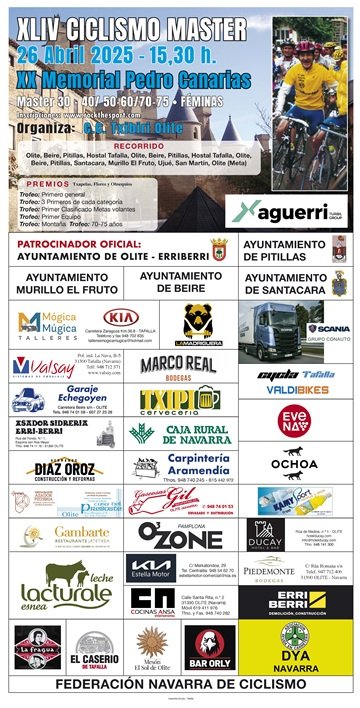 XLV CICLISMO EN OLITE - XXI MEMORIAL PEDRO CANARIAS Logo