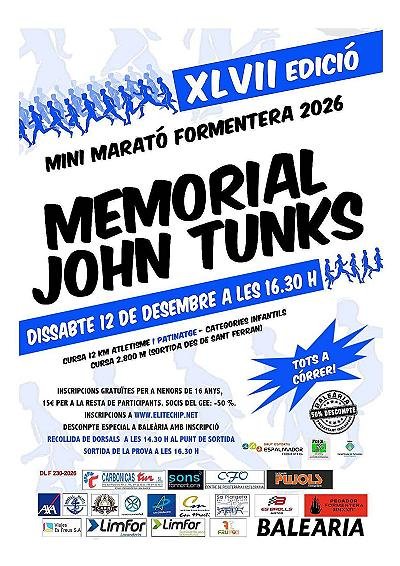 XLVII Mini Marató Formentera – Memorial John Tunks 2026