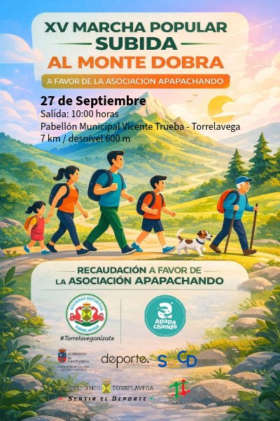XV Marcha Popular subida al monte Dobra Logo