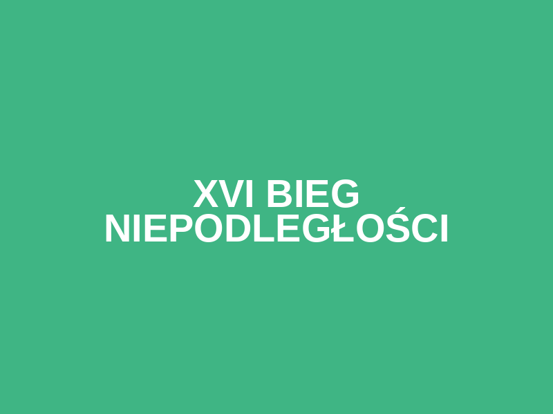 XVI Bieg Niepodległości Logo