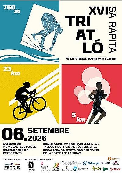 XVI Triatló Sa Ràpita 2026 Logo