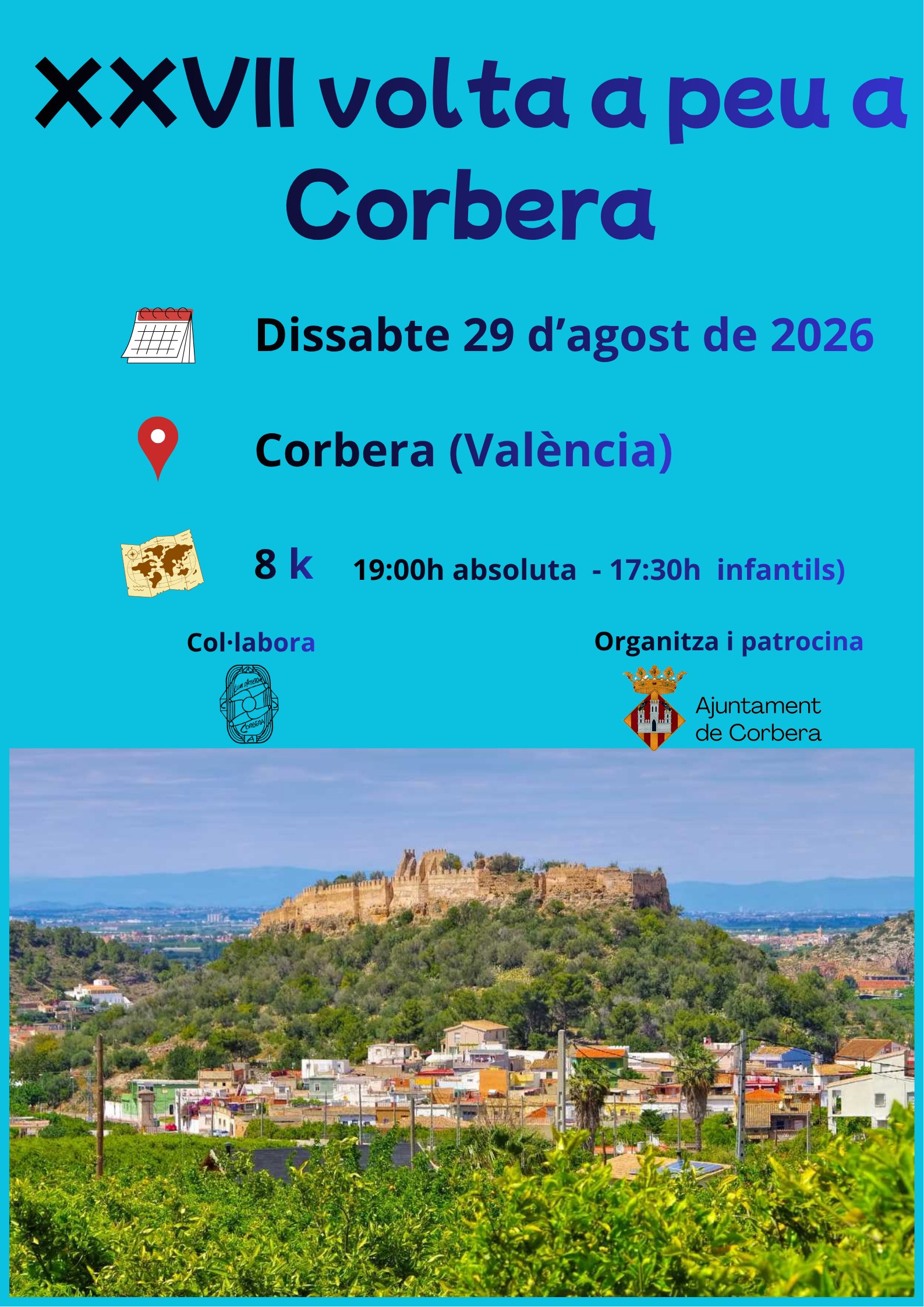 XXVII Volta a peu a Corbera Logo
