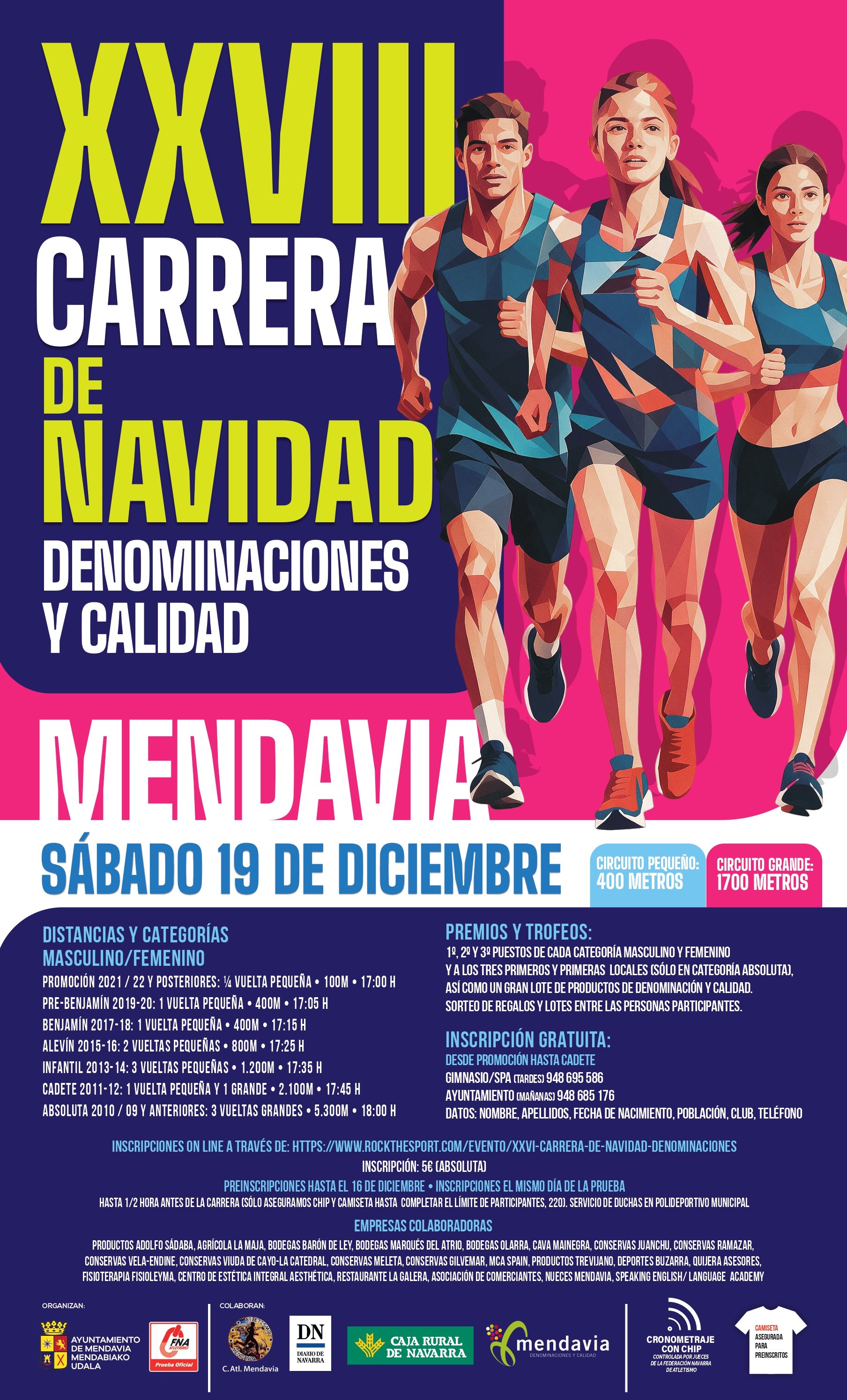 XXVIII Carrera de Navidad de Denominaciones (Mendavia)