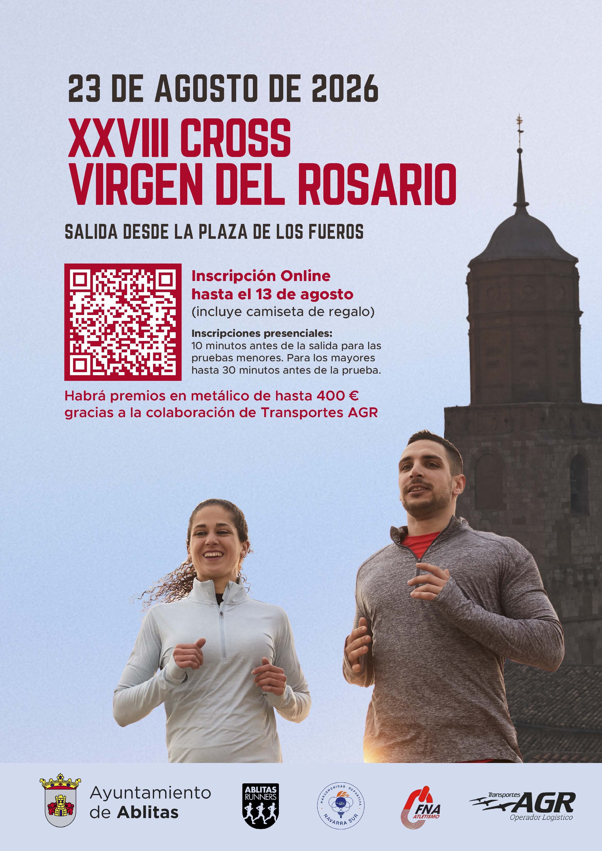 XXVIII CROSS VIRGEN DEL ROSARIO (Ablitas) Logo
