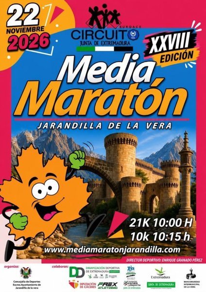 XXVIII Media Maratón de Jarandilla de la Vera Logo