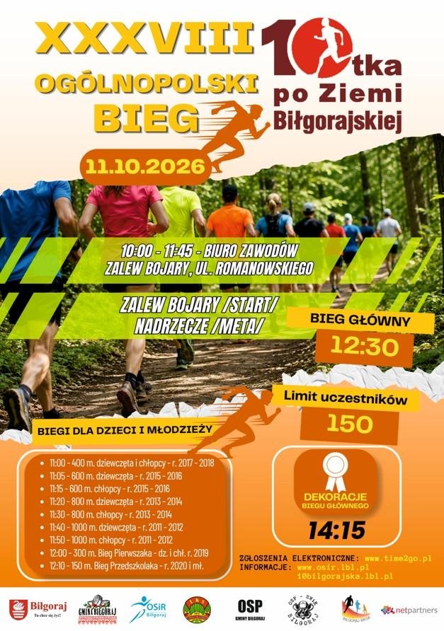 XXXVIII Bieg 10-ka Po Ziemi Bilgorajskiej