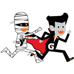 YMCA Gatorade Halloween Hustle 10K & 2 Mile Family Walk Logo