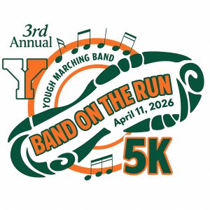 Yough Band on the Run 5k Logo