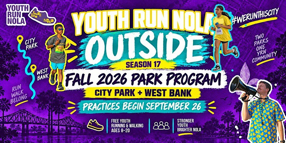 Youth Run NOLA : City Park | Fall 2026 Season Launch