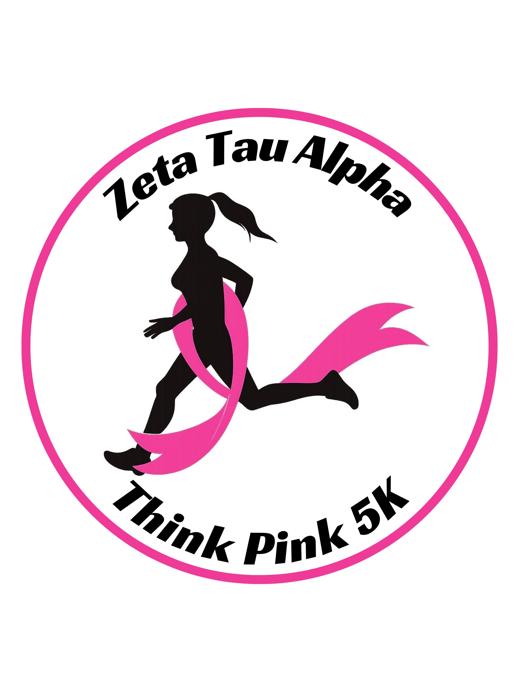 Zeta Tau Alpha’s Think Pink 5K Logo